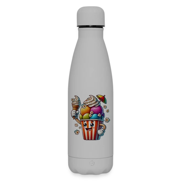 Glace Comic : Fun, Fraîcheur Estivale & Gourmandise sur Bouteille isotherme SOFT TOUCH 500 ml