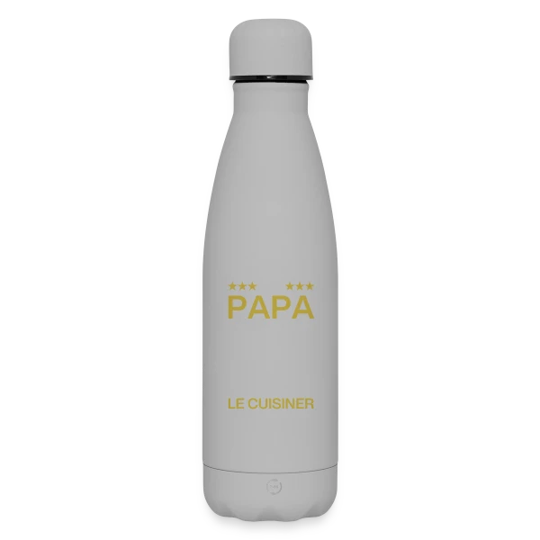 Humour Papa Cuisinier - On est foutus ! sur Bouteille isotherme SOFT TOUCH 500 ml