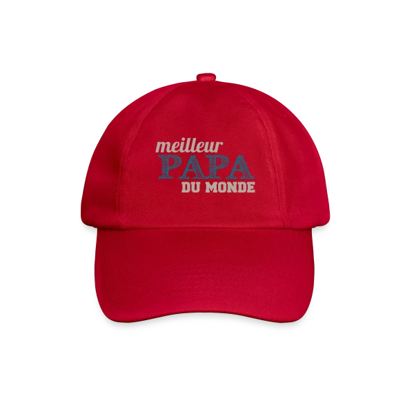 Maquette de Casquette Classique - Le Meilleur Papa du Monde - Cadeau Fête des Pères Original à personnaliser