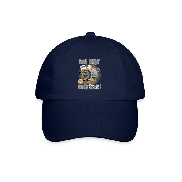 Boule devant boule d'argent - Pétanque sur Casquette classique