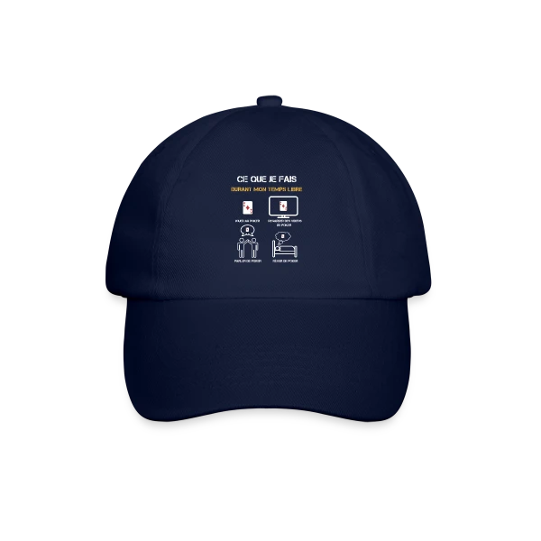 poker temps libre humour sur Casquette classique
