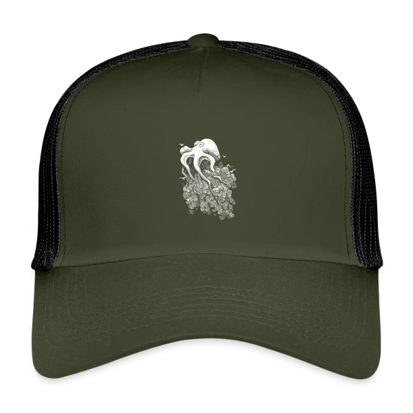 Pieuvre des Nuages sur Casquette trucker enfant