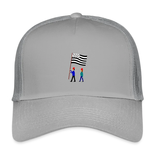 Fierté Bretonne en Drapeaux sur Casquette trucker enfant