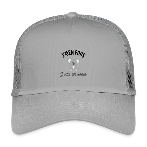 "J'm'en Fous, J'suis un Koala" - Humour Décontracté sur Casquette trucker enfant