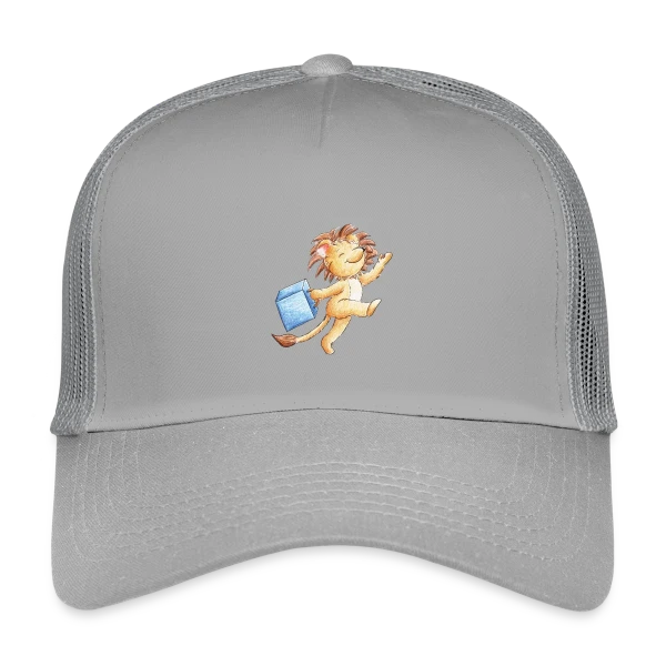 Lion Voyageur Joyeux sur Casquette trucker enfant