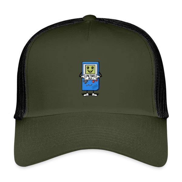 Vieux comme une console rétro sur Casquette trucker enfant