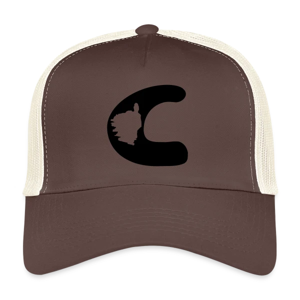 Lettre C Carte Corse sur Casquette trucker