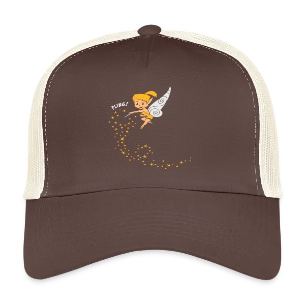 Fée Ombrée Mystérieuse (Design Négatif) sur Casquette trucker