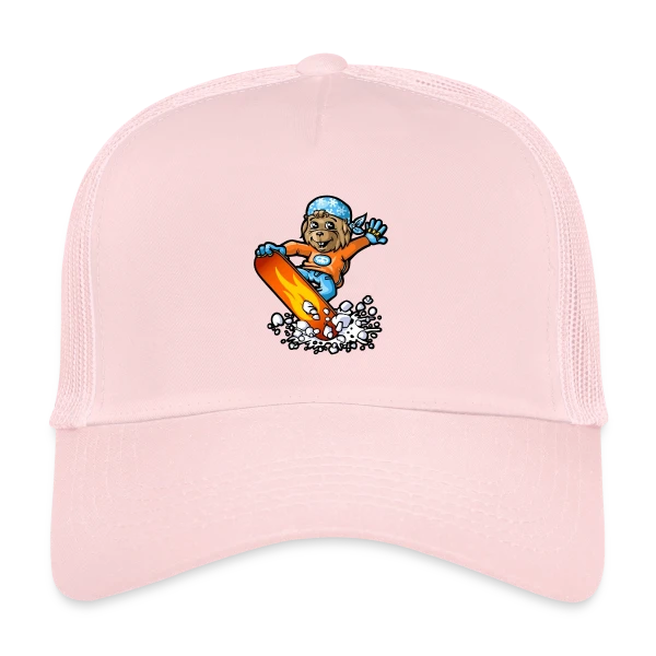 Marmotte Snowboard Fun sur Casquette trucker