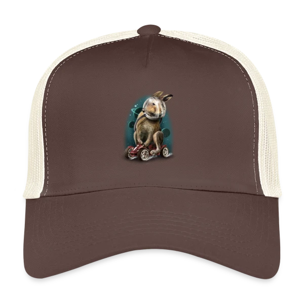 Lapin Racer Spatial sur Casquette trucker