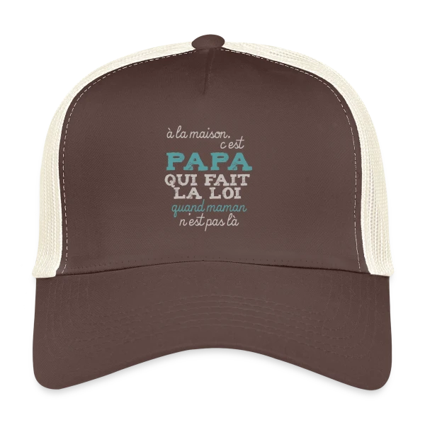 Papa fait la loi sur Casquette trucker