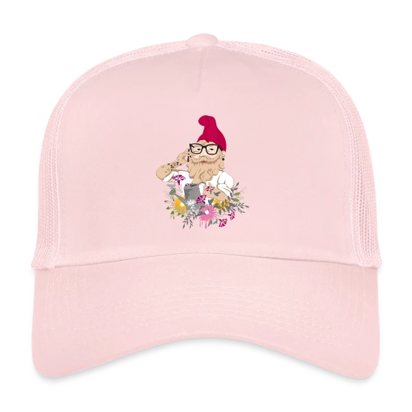 Jardinier Hipster sur Casquette trucker