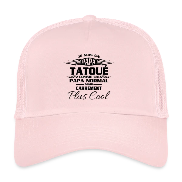 Papa Tatoué Stylé sur Casquette trucker