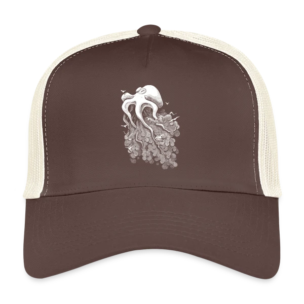 Pieuvre des Nuages sur Casquette trucker