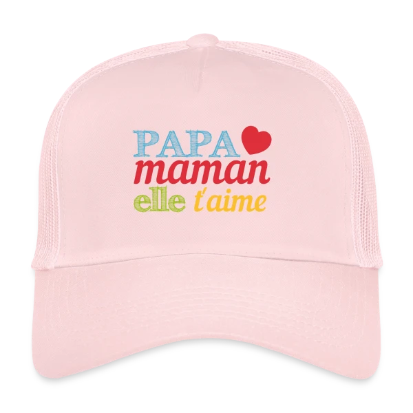 Bébé t'aime : Le message d'amour pour ma moitié sur Casquette trucker