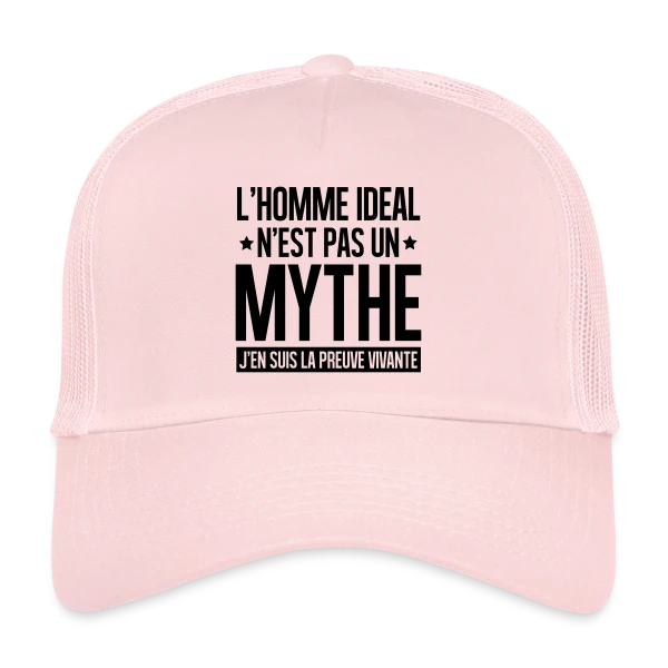 Homme Idéal : Le Mythe Rendu Réel sur Casquette trucker