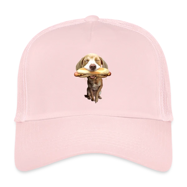 Chien Gourmand Hotdog sur Casquette trucker