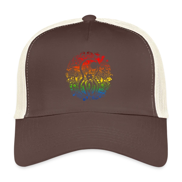 Poulpe Psychédélique sur Casquette trucker