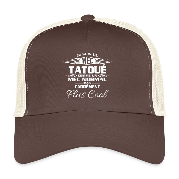 Tatouage Urbain Audacieux sur Casquette trucker