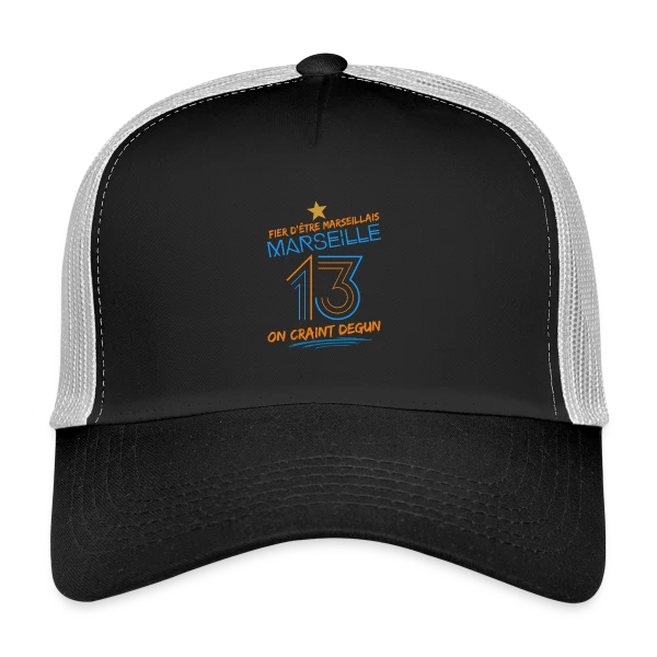 Fier Marseillais On Craint Degun sur Casquette trucker