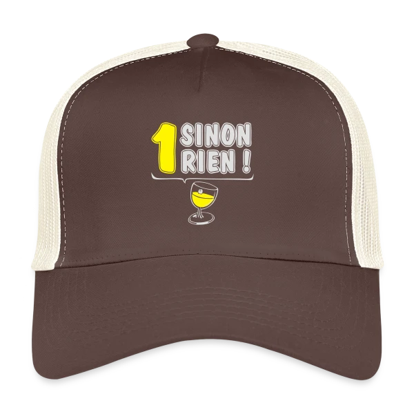 Un Jaune ou Rien sur Casquette trucker