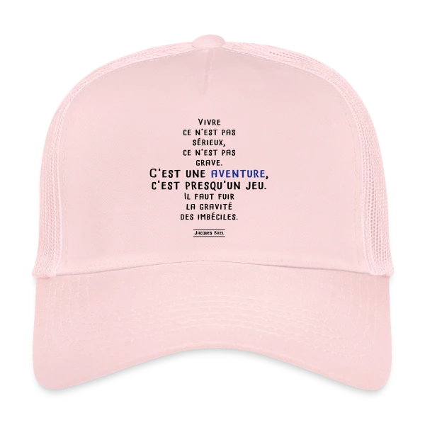 Jacques Brel: Le Grand Poète sur Casquette trucker