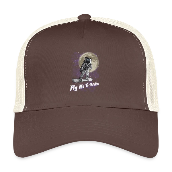 Snowboarder lunaire sur Casquette trucker