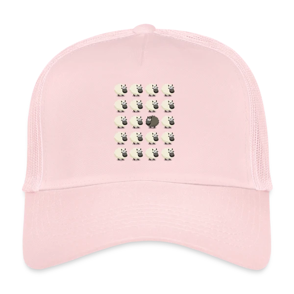 Mouton Noir : L'Esprit Libre sur Casquette trucker