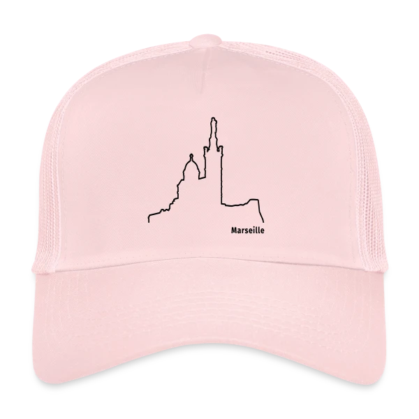 Skyline Marseille Bonne Mère sur Casquette trucker