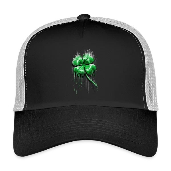 Trèfle Fondant : La Chance en Fusion sur Casquette trucker