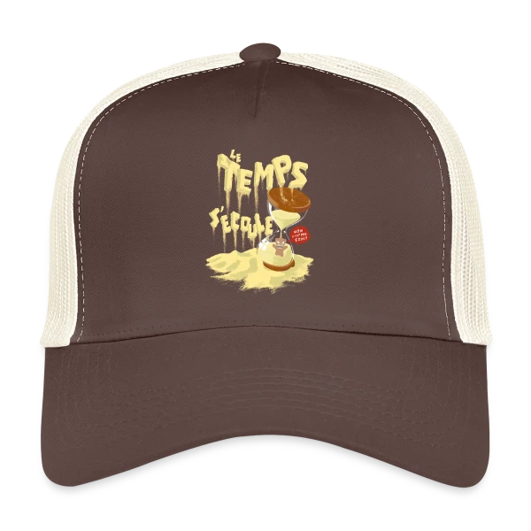 Le Temps C'Est Cool : Ourson Sablier Fun sur Casquette trucker