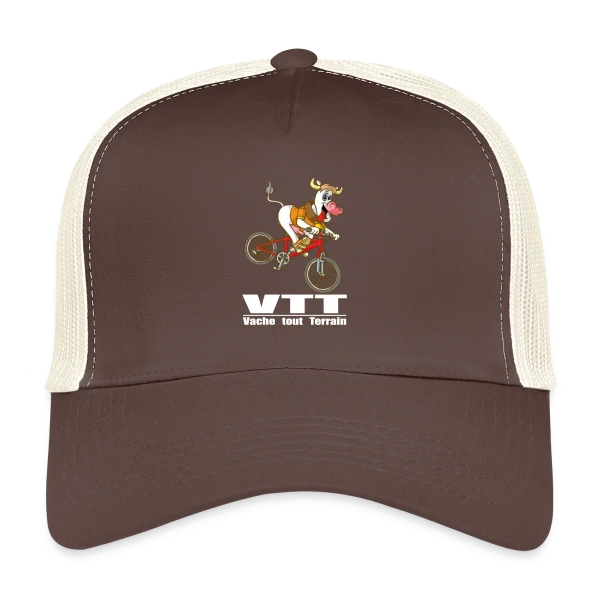 Vache VTT : L'Aventure à la Campagne sur Casquette trucker
