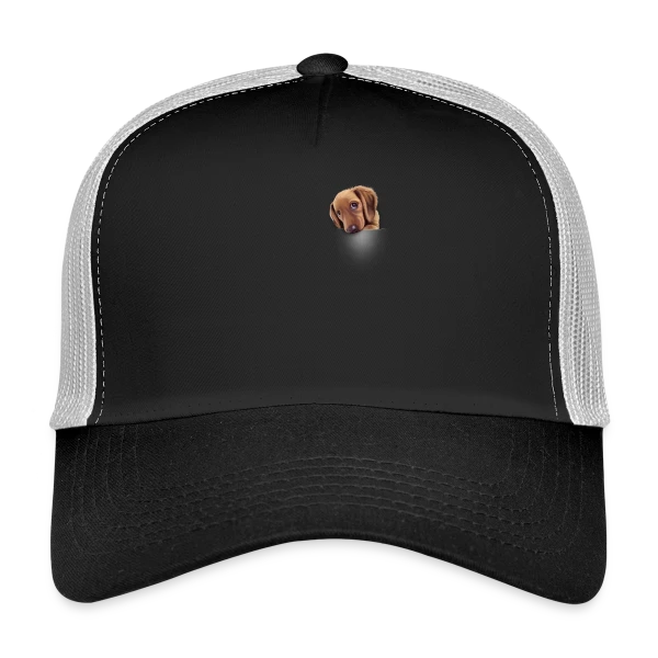 Chien de Poche sur Casquette trucker