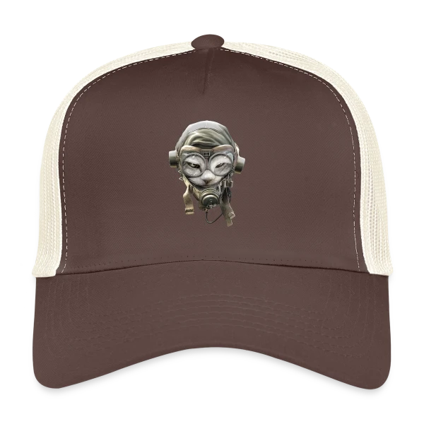 Chat Pilote Champion sur Casquette trucker