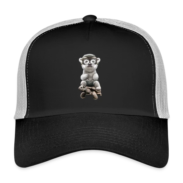 Tortue Polaire Aventureuse sur Casquette trucker