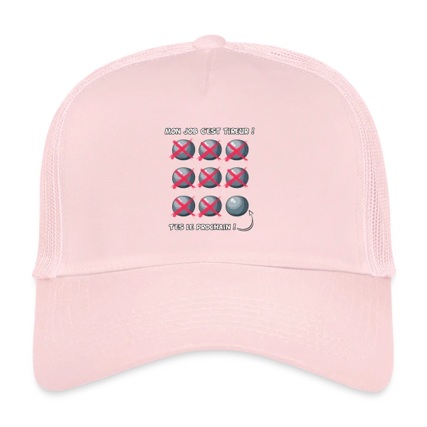 Profession Tireur : Précision et Passion sur Casquette trucker