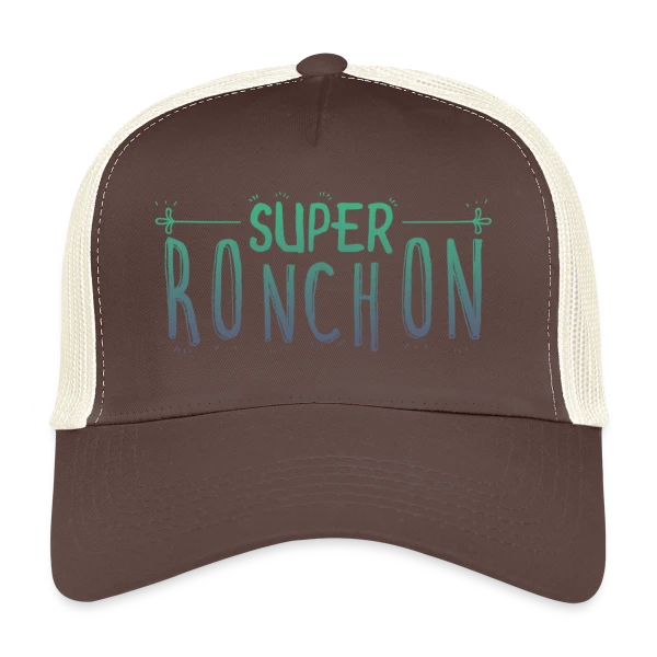 Le Super Ronchon Vert sur Casquette trucker