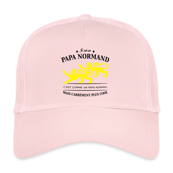 Papa Normand au Guépard Doré sur Casquette trucker