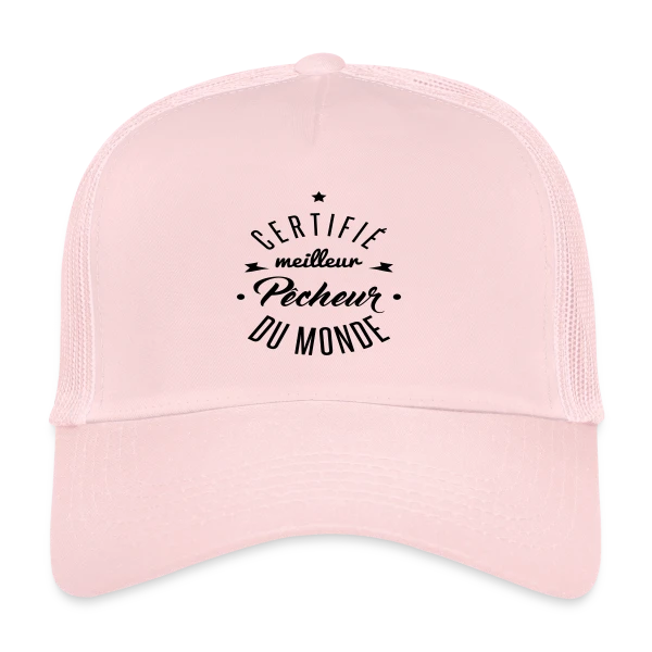 Certifié Meilleur Pêcheur sur Casquette trucker