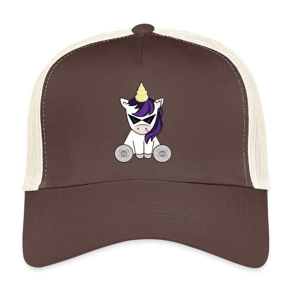 Licorne Grunge : Rebelle et Mystérieuse sur Casquette trucker