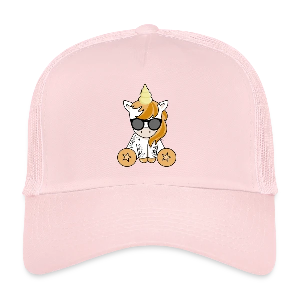 Licorne Hipster Stylée sur Casquette trucker