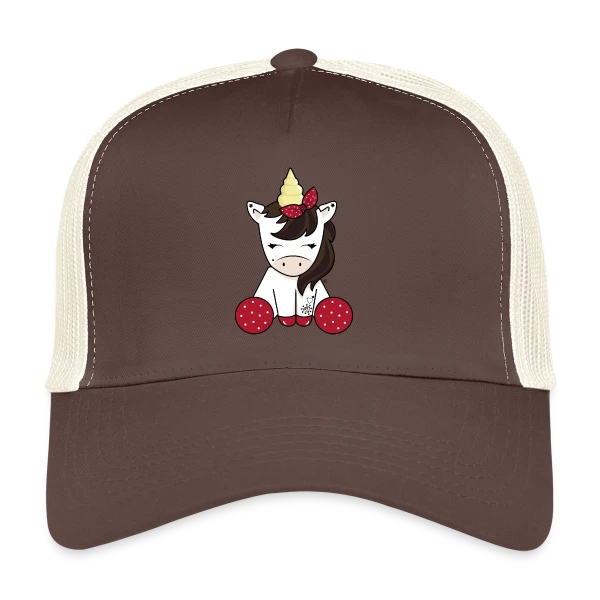 Licorne Rockabilly : Style Rétro Envoûtant sur Casquette trucker