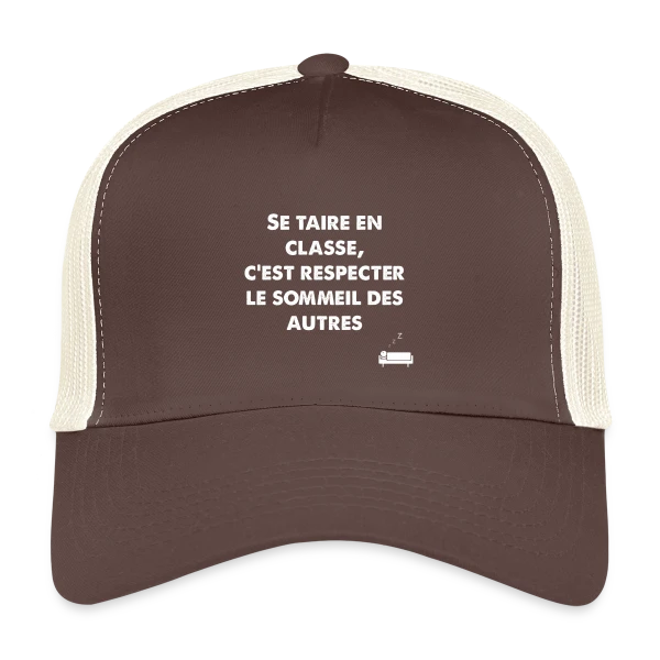Citation Fun Zzz sur Casquette trucker