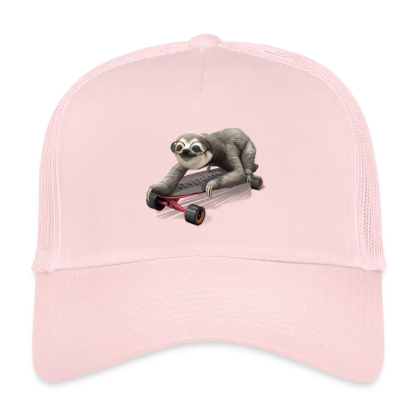 Paresseux Skateur Stylé sur Casquette trucker