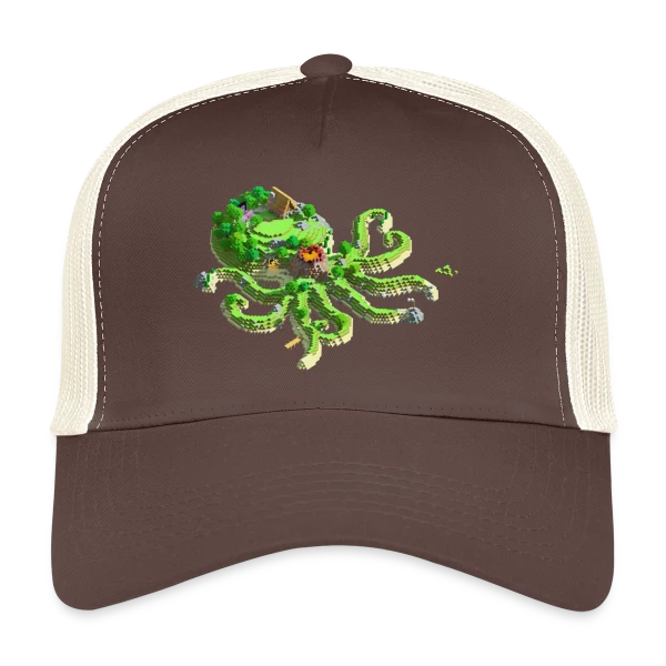 OctoCraft - L'île aux pieuvres sur Casquette trucker