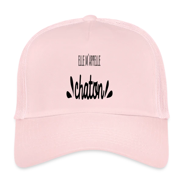 Elle M'appelle Chaton sur Casquette trucker