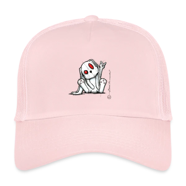 Lapin Rockeur Métal sur Casquette trucker