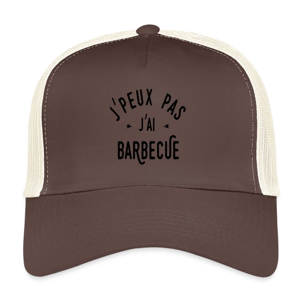 J'PEUX PAS J'AI BARBECUE - Humour & Grillades sur Casquette trucker