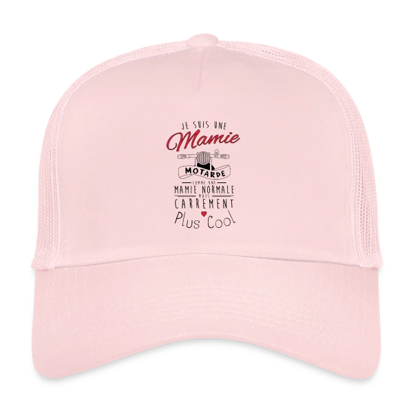 Mamie Motarde Super Cool sur Casquette trucker