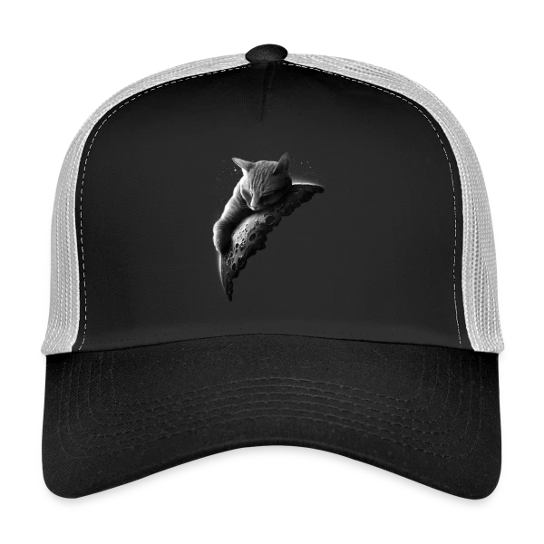 Mooncat : Le Chat de la Lune sur Casquette trucker